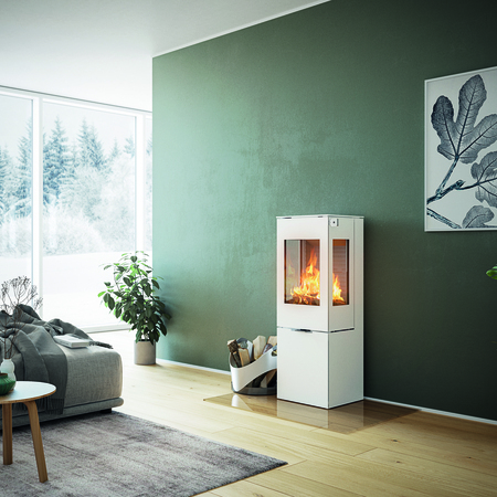 NEXO 120 in Weiss mit Stahltür